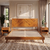 Gazelle Chevron Platform Bed Frame