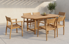 Premium Julien FSC®-Certified Teak Wood Extendable Patio Dining Set