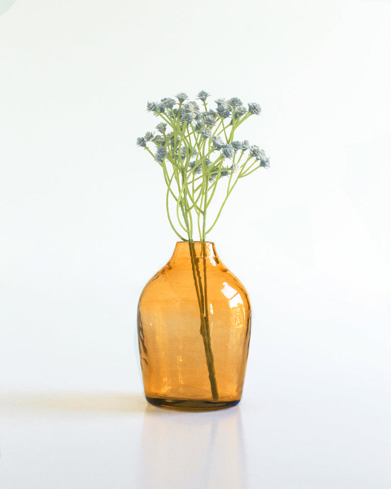 Haley Handblown Hammered Bud Vase lifestyle