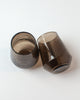 Pair of Hammered Glass Stemless Tumblers