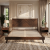 Gazelle Chevron Platform Bed Frame