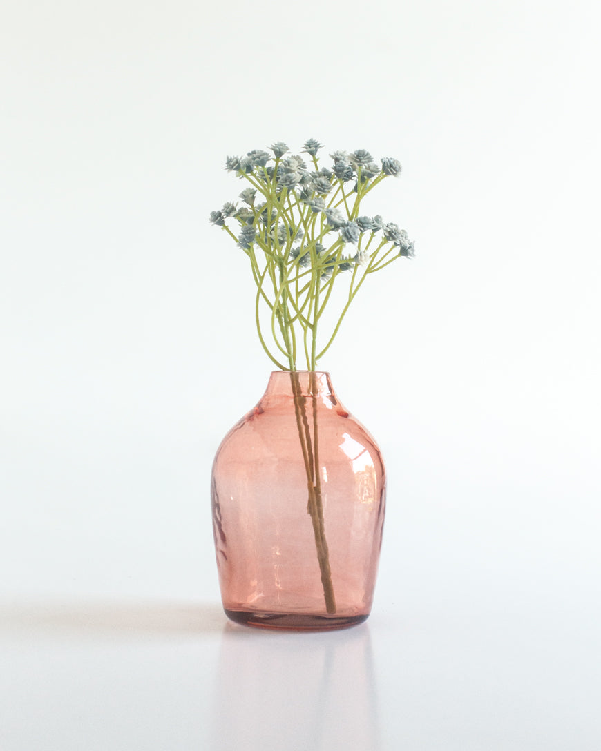 Haley Handblown Hammered Bud Vase