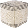 Murgon Cream Wool Pouf