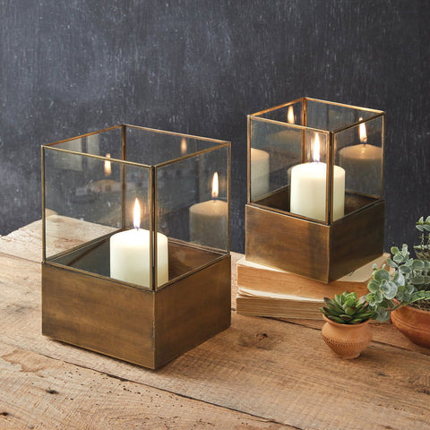 Courtyard Pillar Lanterns - Set of Two - Vessel