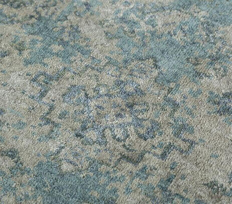 Hand Knotted Wool and Silk Blend Rug - Vessel