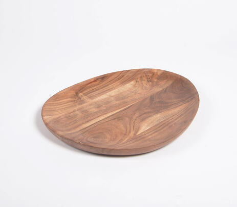 Handcrafted Wooden Serving Plate - Vessel