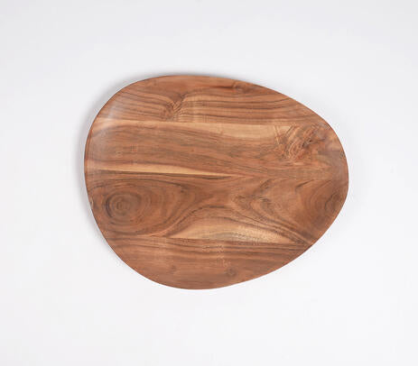 Handcrafted Wooden Serving Plate - Vessel