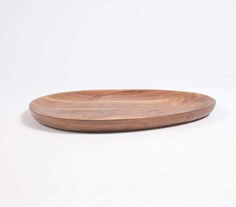 Handcrafted Wooden Serving Plate - Vessel