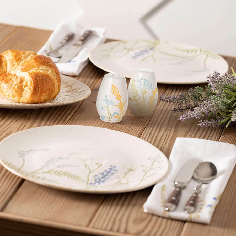 Herb Imprinted Snack Plates - Vessel