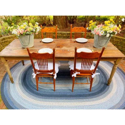 Juniper Blue Braided Rugs - Vessel