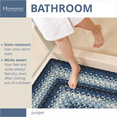 Juniper Blue Braided Rugs - Vessel
