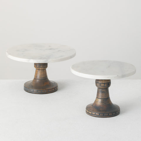Marble Pedestals - Set of 2 - Vessel