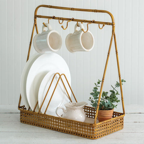 Metal Bamboo Dish and Mug Rack - Vessel