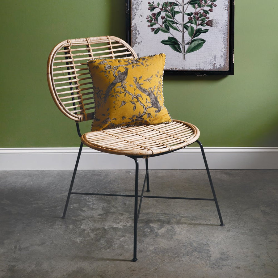 Rattan Chair with Metal Legs - Vessel